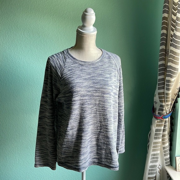 THERMAL Shirt by US Vintage Long Sleeve Gray Top Size Large - Picture 1 of 4